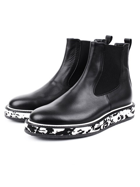 DVS PIPING CHELSEA BOOTS (black marble)