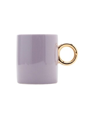 light purple gold mug