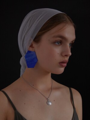 Color Pebble Earrings (blue mix)