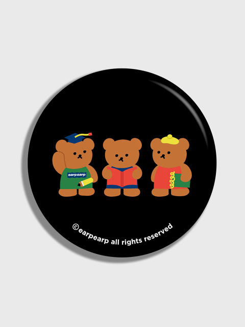 기타소품 - 어프어프 (EARP EARP) - Smart bear friends-black(거울)