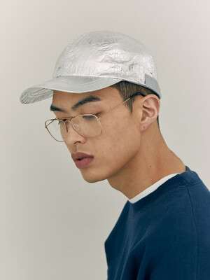 COATED BASEBALLCAP SILVER