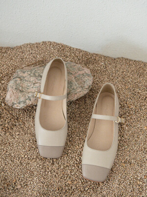 Candy Mary Jane Flats_ beige