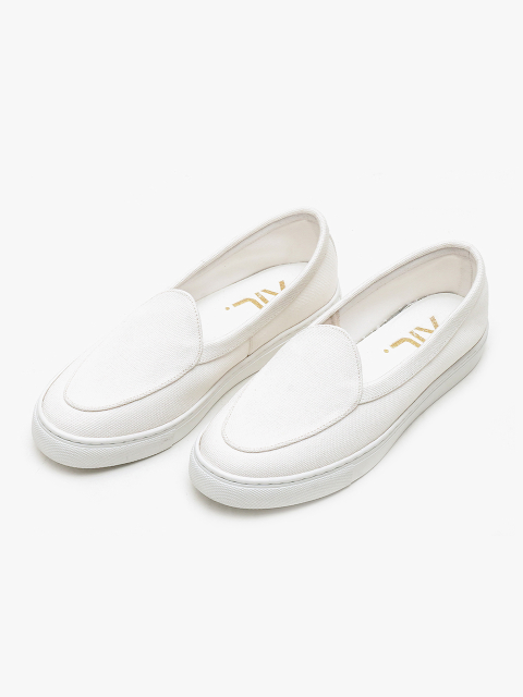 스니커즈 - 에일 (AIL) - My_life White Canvas
