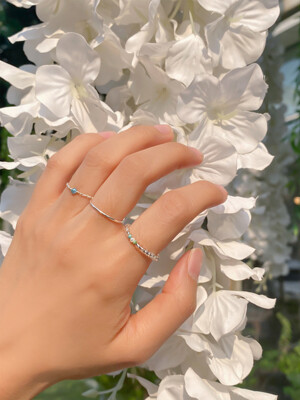 [3set]SILVER LINE RING