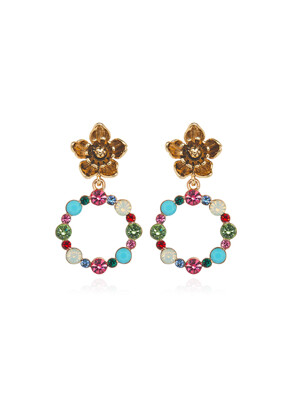 Rosy Blush Coral Hoop Earrings