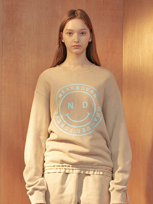 N&D SMILE GRAPHIC SWEAT TSHIRT_BE