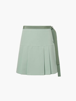 MINT RIBBON PLEATED SKIRT, MINT