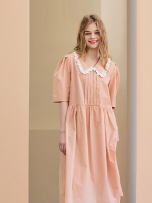 Lovely Tuck Dress_CORAL