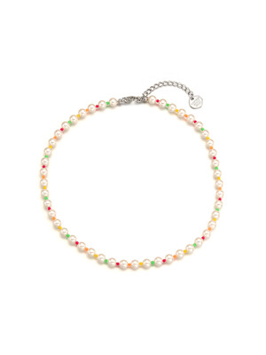 Pop Color Beads n Pearl Necklace_VH2279NE122M