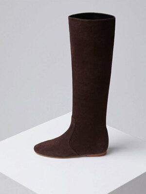 Flow long boots(Suede brown)