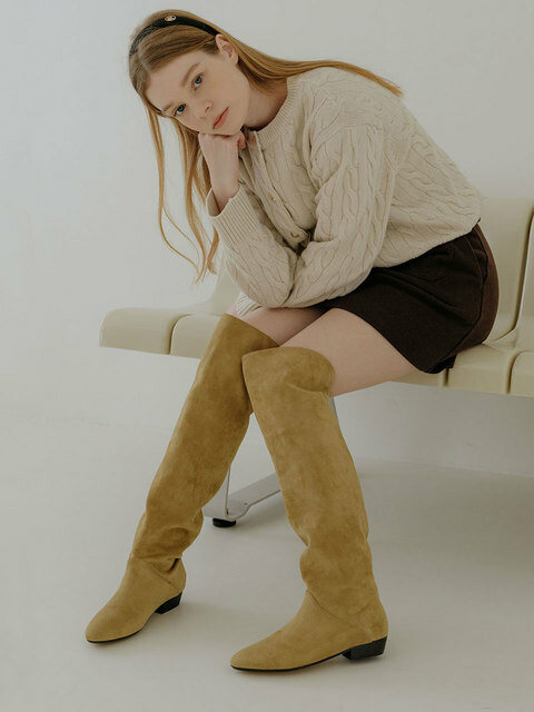 부츠 - 에펠클래식 (EIFFELCLASSIC) - Bella thigh high boots_ brown suede