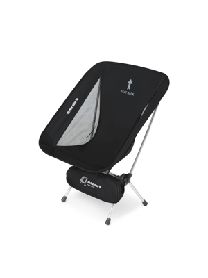 초경량 접이식 폴딩 캠핑의자 낚시 레저용 체어 블랙
