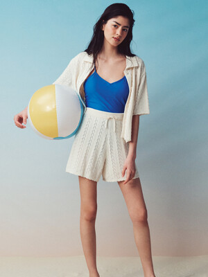[리퍼브]Crochet Knit Shorts