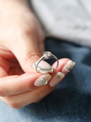 Cubic Daily Silver Ring R0654