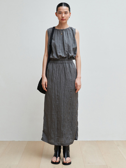 스커트 - 블러썸에이치컴퍼니 (BLOSSOM H COMPANY) - Creamy Shirring Long Skirt