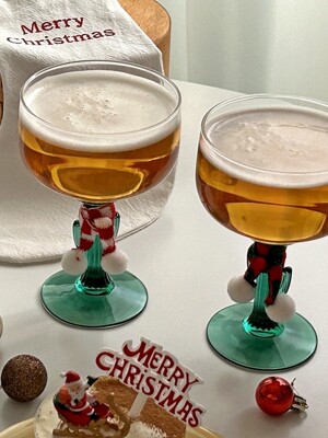 그린트리 고블렛 2size 와인잔 하이볼잔 맥주 크리스마스