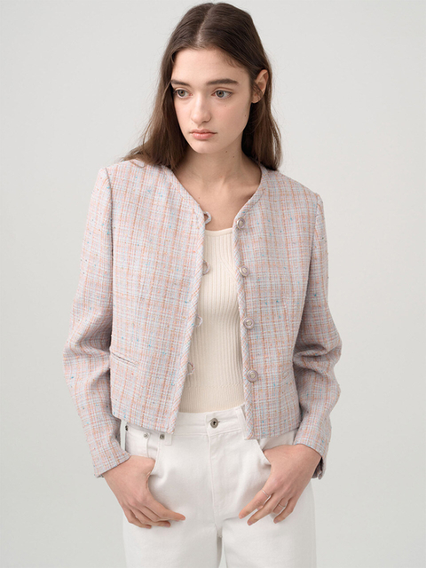 온앤온]Collarless Tweed Jacket NEW4XJ707_22