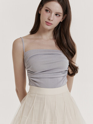 Joy Sleeveless Top (White/Beige/Pink/Skyblue/Brown/Burgandy/Black)