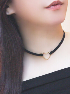 [Glam choker series] Heart point choker