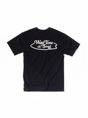 WAVE TIME IN S(E)OUL T-SHIRT (OCEAN BLACK)