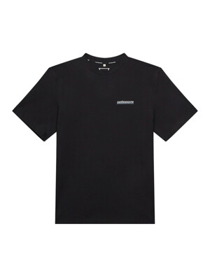 매스매틱스 로고 패치 티셔츠 남성 - 블랙