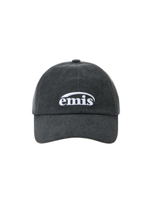 NEW LOGO PIGMENT BALL CAP-BLACK