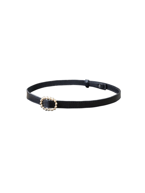 디아트레 Arte leather belt [Gold,Silver]