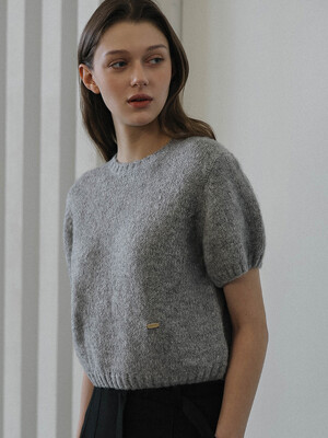 Olly Half Sleeve Knit [Gray]