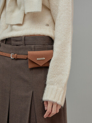Suede Belt Bag Beige