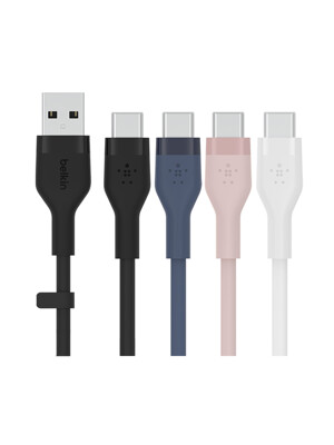 벨킨 플렉스 USB-A to C타입 고속 충전 케이블 실리콘 1M CAB008bt1M