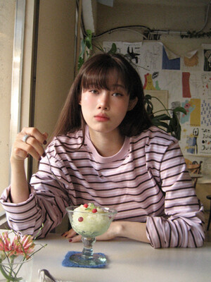 [유하 PICK] MULTI STRIPE LONG SLEEVE PK