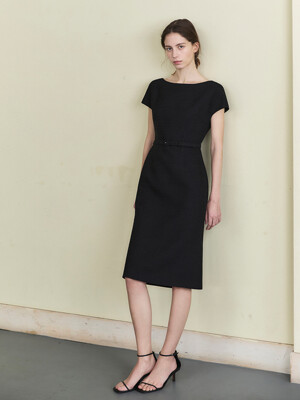 Tweed Mermaid Dress_Black