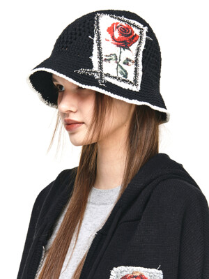 Rose Patch Bucket Hat