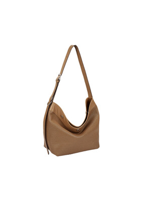 Perfec Button Up Net Hobo S (퍼펙 버튼 업 네트 호보 스몰) Caramel Brown