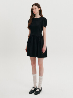 로지 셔링 미니 드레스 / ROSY SHIRRING MINI DRESS_2colors