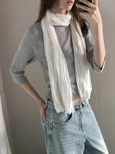 오브유이 UE 플리츠 스카프