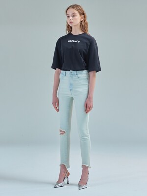 305 High rise skinny denim [Cloud]