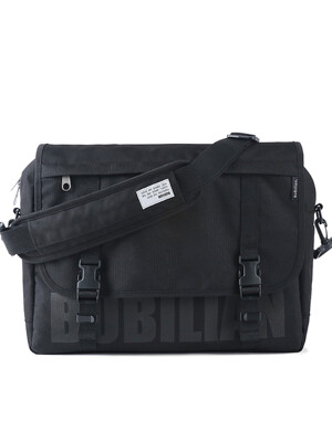 Logo Messenger  Bag _ Black