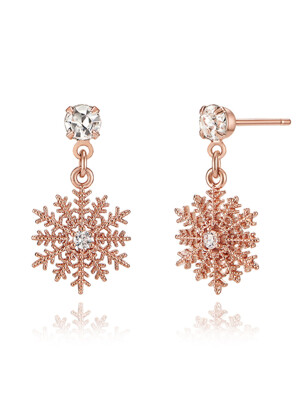 14K 스노우 블링 귀걸이 (gold pin) ELGPEE419