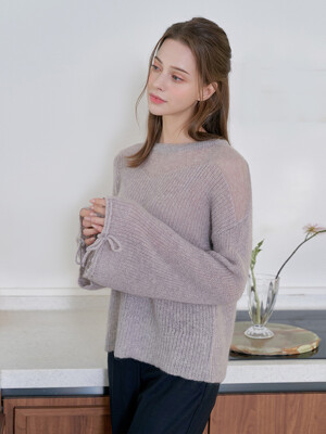 AGATHA SWEATER IN LILAC GRAY