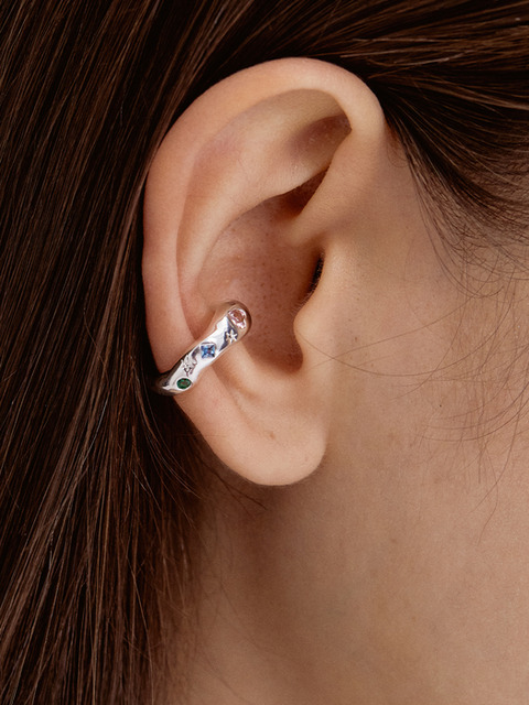 イヤリング TATIANA SILVER925 Baguette Cubic Earcuff EC1936 타티아나](SILVER925) Baguette Cubic Earcuff EC1936