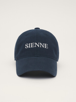 Washing Lettering Ball Cap (Navy)