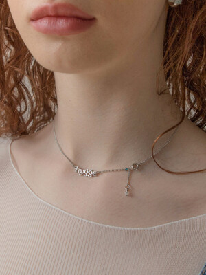 Hygge life slim chain necklace (silver)