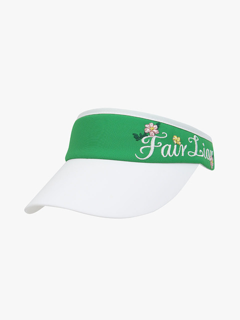 모자,골프 - 페어라이어 골프 (FAIRLIAR GOLF) - 가든 플라워 바이저(그린)