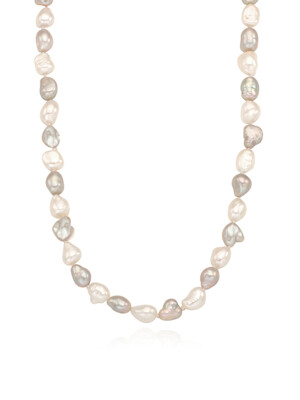 Moonlight Long Bead Necklace (2color)