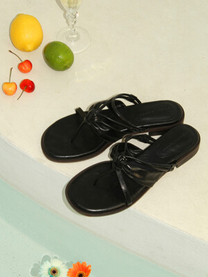 Two way tide sandals Black