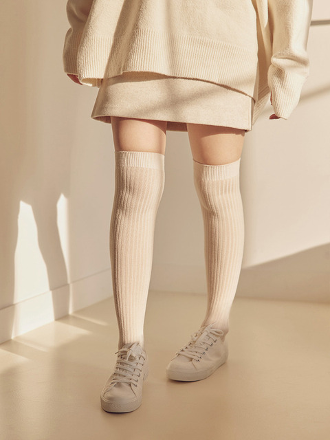 마른파이브 [1+1] 넉넉 소프트 웜 골지 오버 니삭스