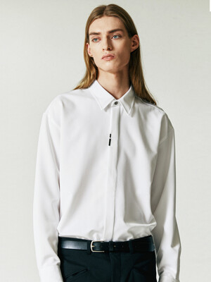 VERTICAL TIP BASIC SHIRT WHITE