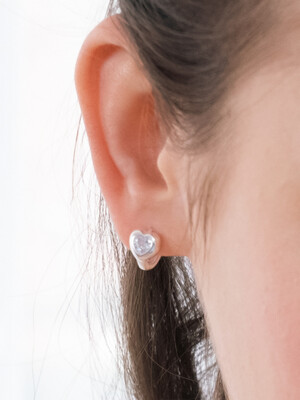 [Silver 925] Romantic Heart Earrings SE20