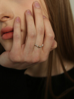 silver starry ring